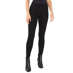 Vince Camuto Ponte Mid Rise Black Stretch Pull On Leggings Size S #538‎